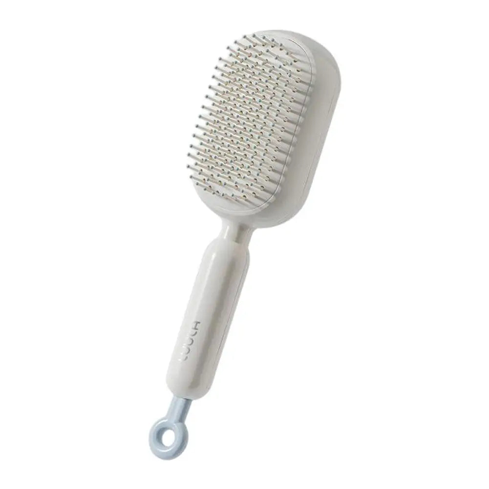 Self Cleaning Hair Comb Retractable Bristles anti Static Wet Dry Dual Use Airbag Massage Brush Barber Styling Tool