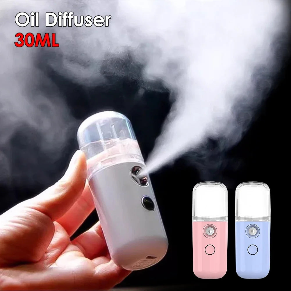 30Ml Bedroom Mist Cooler Chargeable Rain Cloud Humidifier Home Small Air Humidifiers Personal Facial Sprayer Humidifier Atomizer