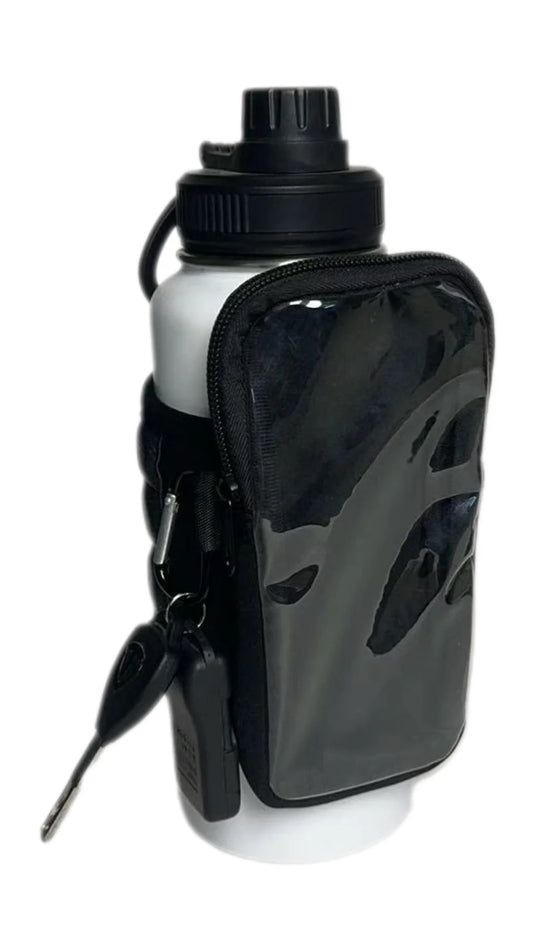 Fitness Bag Magnetic Water Bottle Holder | Adjustable with Phone Pocket | Suitable for 30/40 Ounce Sports Water Bottles