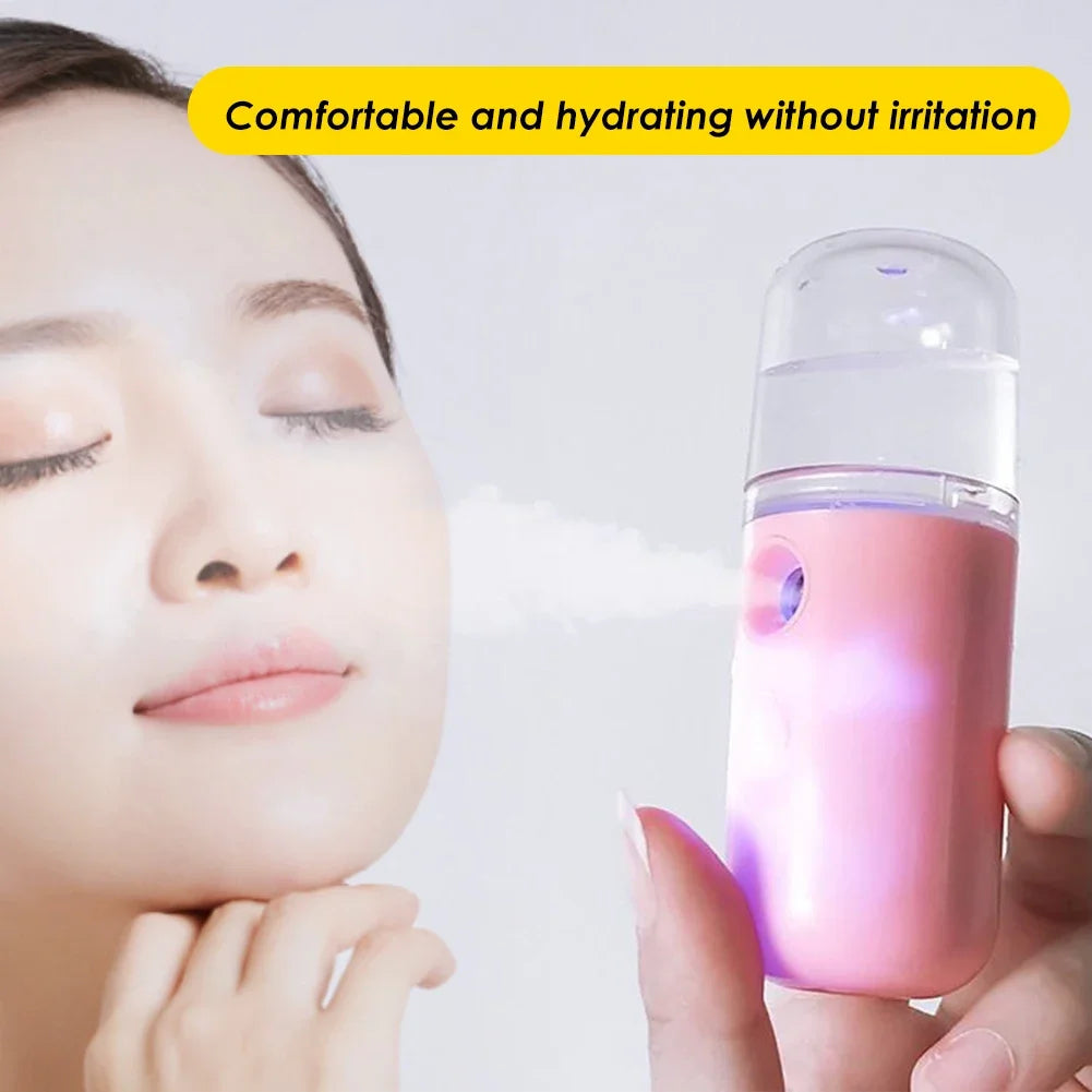 30Ml Bedroom Mist Cooler Chargeable Rain Cloud Humidifier Home Small Air Humidifiers Personal Facial Sprayer Humidifier Atomizer