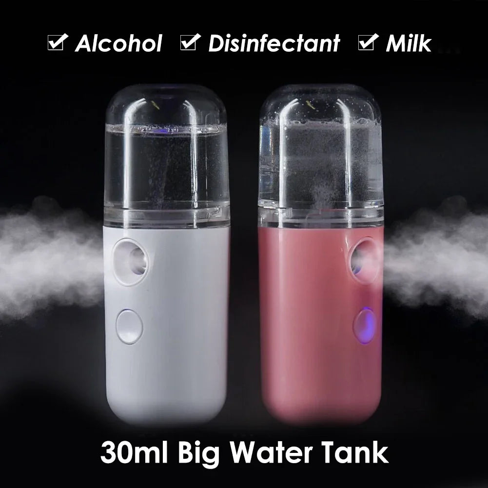 30Ml Bedroom Mist Cooler Chargeable Rain Cloud Humidifier Home Small Air Humidifiers Personal Facial Sprayer Humidifier Atomizer
